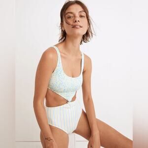 NEW Solid & Striped Bailey Cutout One-Piece Swimsuit